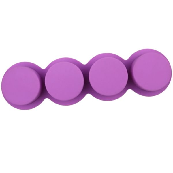 Cake Tools Ideas Disposable 4-Cavity Silicone Oval Soap Mold Mixed Flower Patterns Customizable DIY Tool for Easy Demoulding