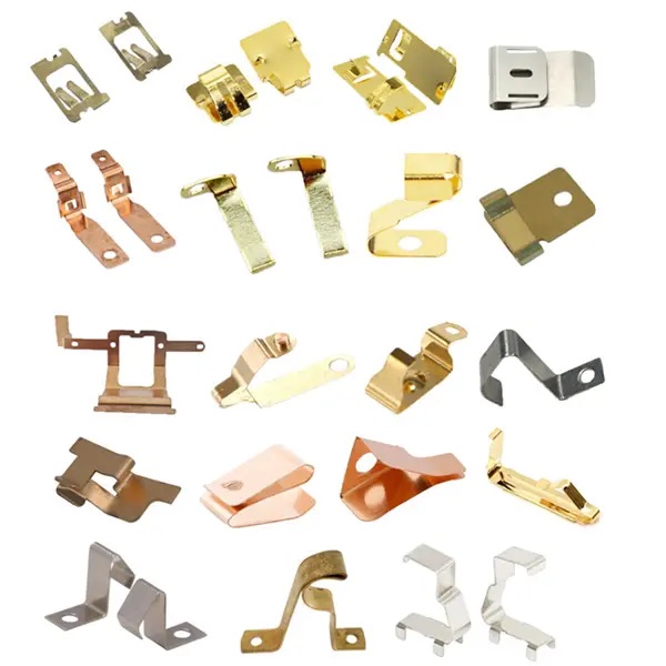 Single Package Size 15X10X8 cm Custom Electric Battery Connector Metal Stamping Shrapnel Electrical Contacts