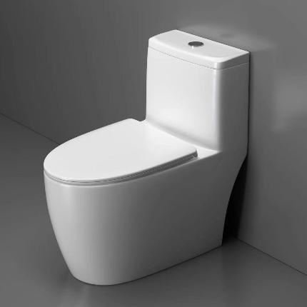 Vase de toilette en céramique en une seule pièce blanche moderne en gros Siphonic à double écoulement pour salle de bain