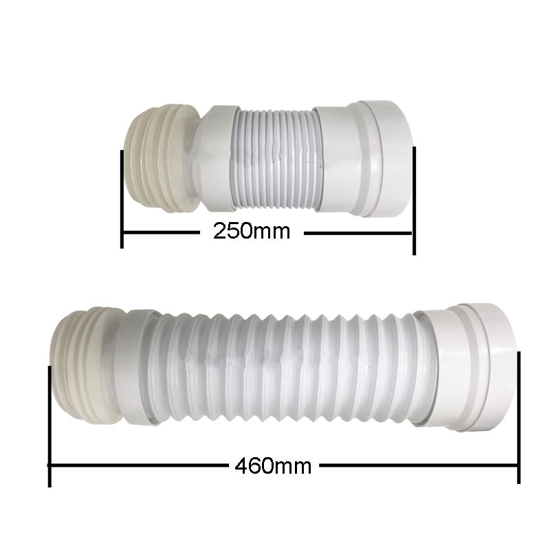 Bathroom Sewage Pipe, Drainage Pipe, Durable Connection Piece, PP Toilet Connection Pipe