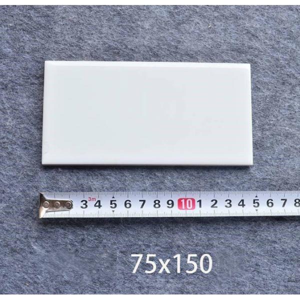 Luster VW715000P Elegant White Ceramic Glossy 3x 6 Subway Tiles for Shower Backsplash