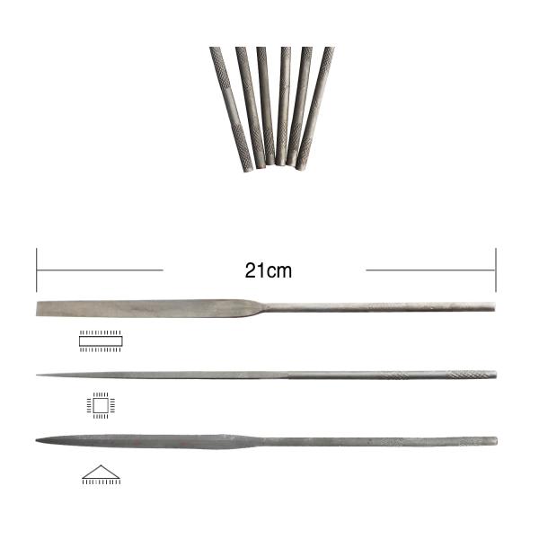 6pcs формируя файлы для ювелирных изделий делая плоский возглавленный ваять глины