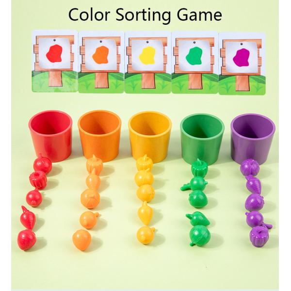 Simulate Farm Kids Wooden Toys Fruits Vegetables Harvest Grow Toys