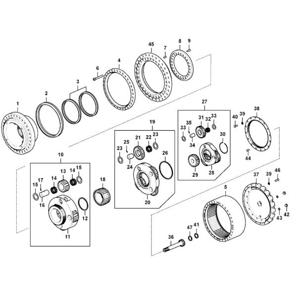 VOE14737475 14737475 Pièces détachées de pellets hydrauliques pour filtres à huile EC200E EC750E HR