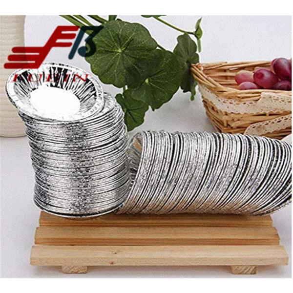 Aluminum 3 Inch Cake Foil Trays Hygienic Soft Temper