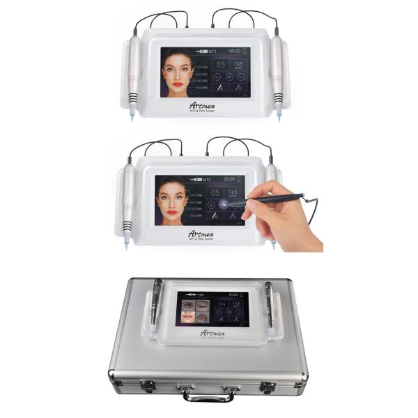 ABS Aluminium Artmex V8 Microneedling Derma Pen PMU and MTS Function Tattoo Machine Kit