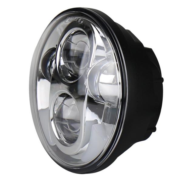 Customized Logo Round 5.75 LED Headlight Replace/Repair Option for Harley Motorcycles