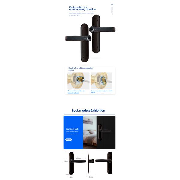 Замок ручки TTlock анти- похищения 508DPI умный автоматический