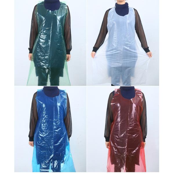 Food Processing White Disposable Polythene Aprons