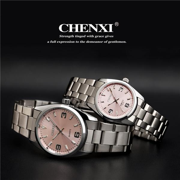 Japan Movemnet Quartz Watches Man Pink Color Stainless Steel Watch Wholesale Price High Quality Watches Lady