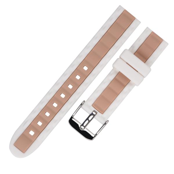 Ломкий резиновый диапазон наручных часов 16mm 20mm 2 цвета тона
