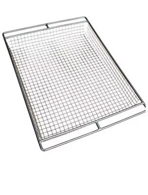 Customized Stainless Steel Mesh Basket Freeze Meat Pan Perforated Baking Tray