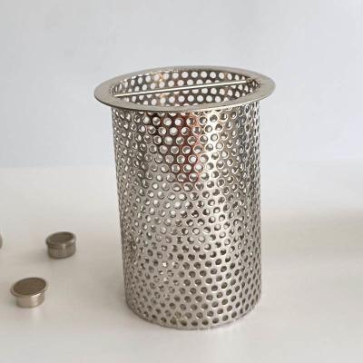 SS304 SS316 Filter Basket Strainer Wire Mesh Basket Strainer Abrasion Resistance