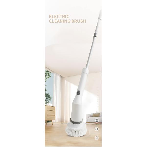 White Plastic Electric Cleaning Brush Set Top Selling Spin Scrubber for Deep Cleaning