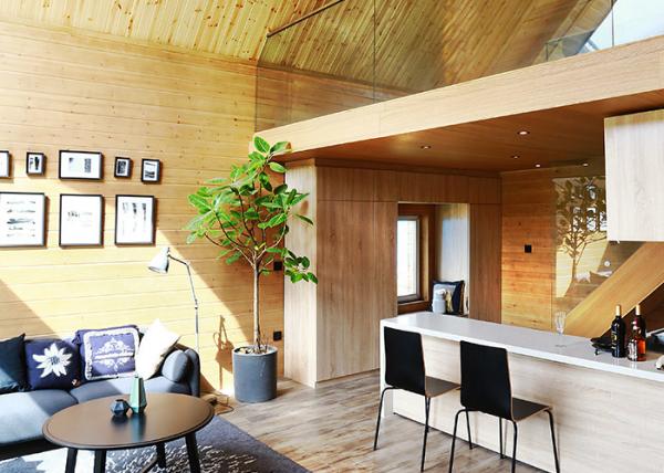 Villa de luxe de style européen moderne ISO 9001 avec kits de maisons modulaires à ossature en acier