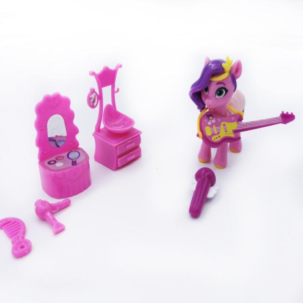 Unisex Promotional Plastic Toys Pink My Little Pony Toy Set ISO GE