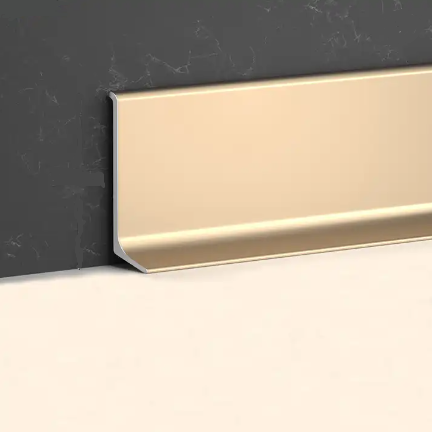 Customized Mill Finish Aluminium Skirting Board Profile for High Tolerance Flooring