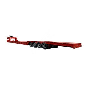 8 Axles Chassis Loader Lowboy Trailers Gooseneck Semi Trailers Tilt Slide Standard Low Bed Truck Trailer