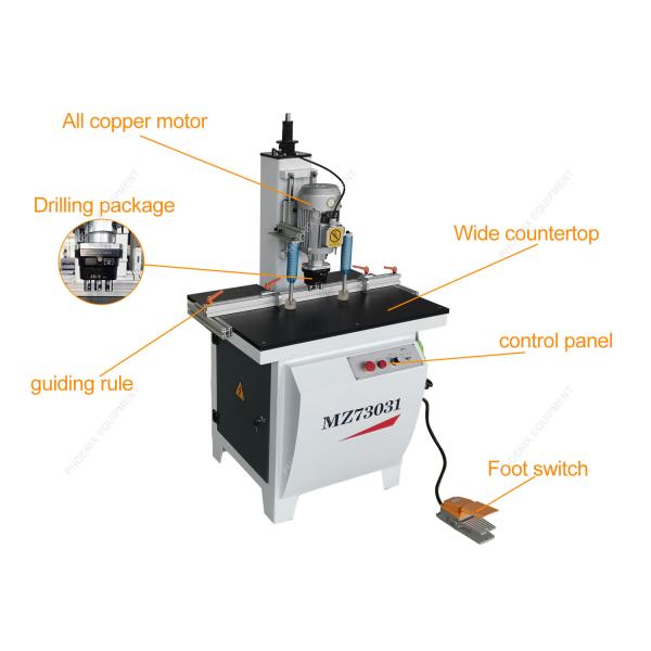 800x750x1700mm Single Line Number Hinge Boring Machine for Vertical Cabinet Drilling