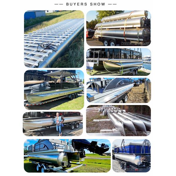 Houseboat Pontoon Boat Tube with Aluminum Construction and Round Design