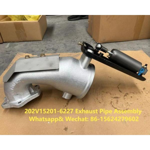Exhaust Pipe Assembly 202V15201-6227 HOWO Truck Parts Sitrak C7