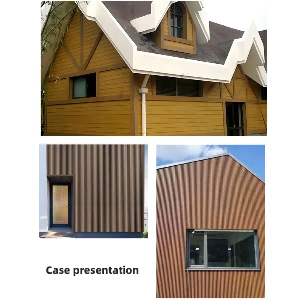 Composite Wall Panel Wood Plastic Panel WPC Composite Panel Exterior WPC Cladding for Warehouse Shop WPC Panel Low Price