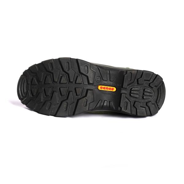 Unisex PU Injection Safety Shoe Steel Toe Cap Slip Abrasion Resistance Comfortable EVA Insole