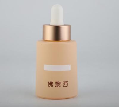 o conta-gotas 30ml de vidro oval engarrafa empacotamento da cor das garrafas de óleo essencial o vário e dos cuidados com a pele da impressão