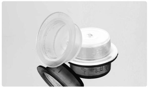 White Tattoo Accessories , 1.7cm Plastic Disposable tattoo Ink Cups 50pcs / Bag