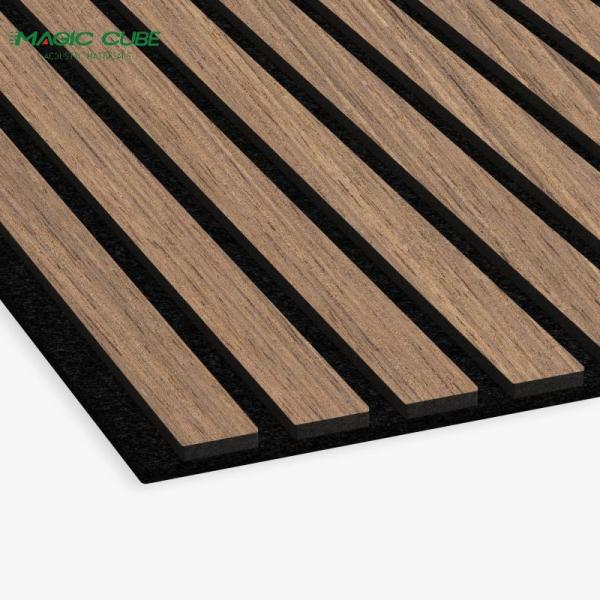 High Density Wood Acoustic Wall Panels 2400*600mm For Wall And Ceiling Deco