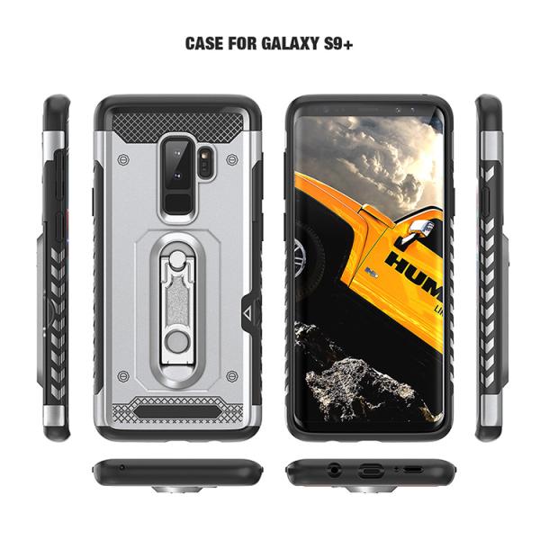 Magnetic Attraction Metal Kickstand Smartphone Protective Case / Samsung S9 Plus Cover