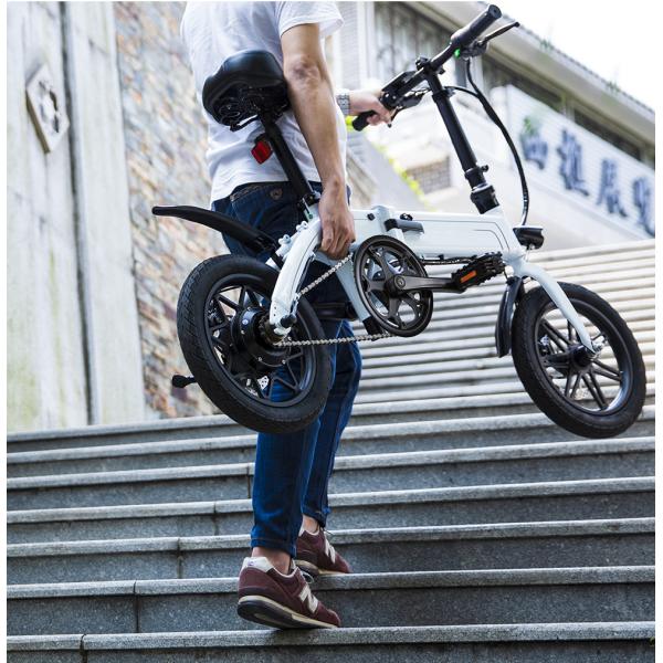 14 Inch City Electric Folding Bikes Rear Motor All Terrain with 36V Fat 250W 7.5ah Bicycle Digital Lithium Battery Ce