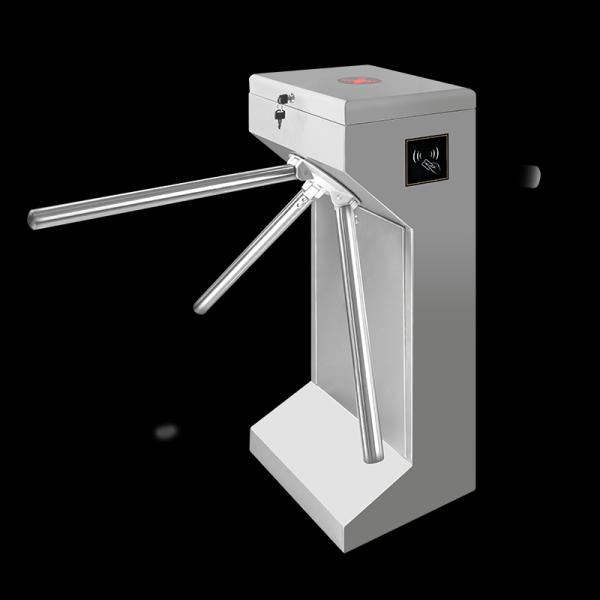 Security Vertical Turnstile Gate Designed to Support Biometric and Card Reader Systems for Enhanced Security and User Convenience