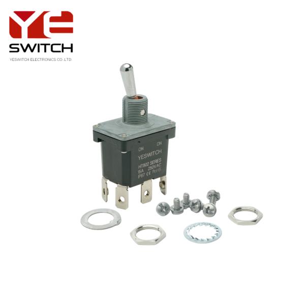 ON-ON Industrial Metal Toggle Switch With Metal Handle For Fire Engine