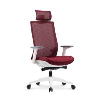 Silla ergonómica roja de la oficina del eslabón giratorio de la malla de la vibración de la silla de la oficina del CEO rojo