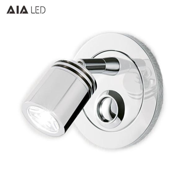 3W Wall Lamp For Living Room Bedside Hotel Modern Angle Adjustable Wall Decoration Wall Reading Light With Push Button