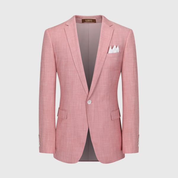 2022 Wedding Party Three Piece White Men's Suits Blazer Regular Length Woven Weaving Method