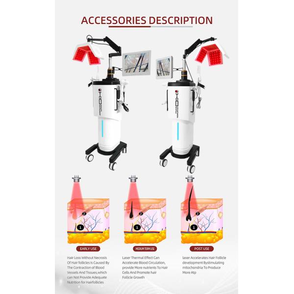 Машина Regrowth волос лазера красного света, прибор роста волос обработки фолликулов