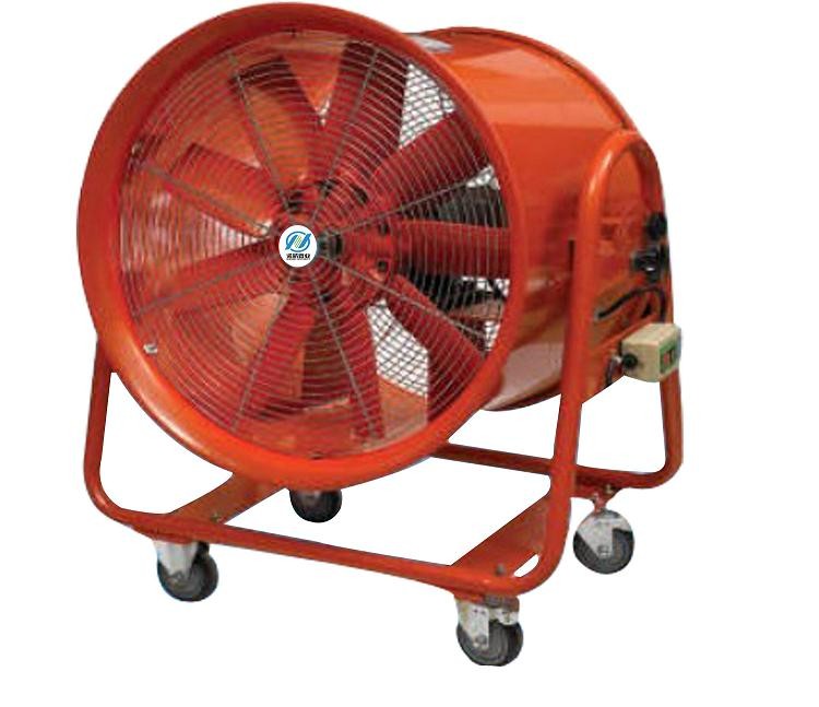 600mm hand push ventilation blower with wheel