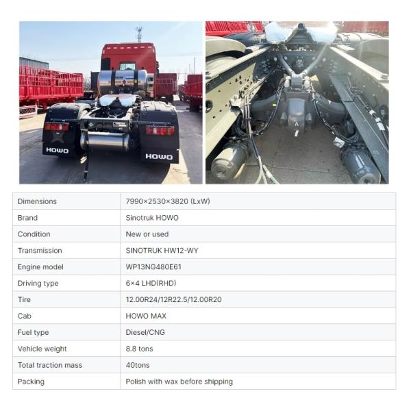 USED Howo 6*4 Camiones tractores para vehículos comerciales pesados