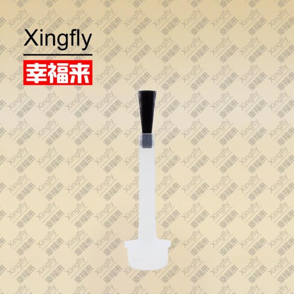 Flat Gel Nail Polish Brush Screw Cap Plastic Material For Bottles
