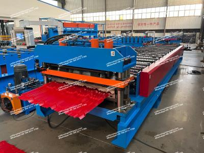 Petit pain de panneau de toiture de tuile de brique formant la machine