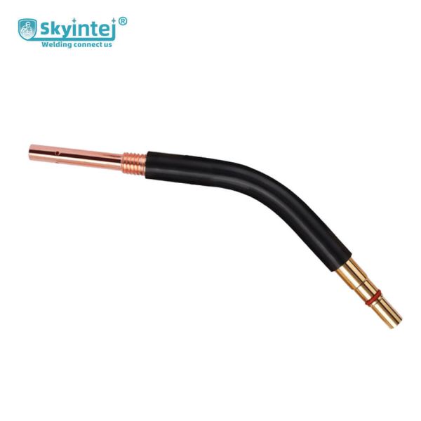 500A MIG Welding Torch Swan Neck Brass Copper for Type Gooseneck Elbow Spare Parts for CO2 Welder