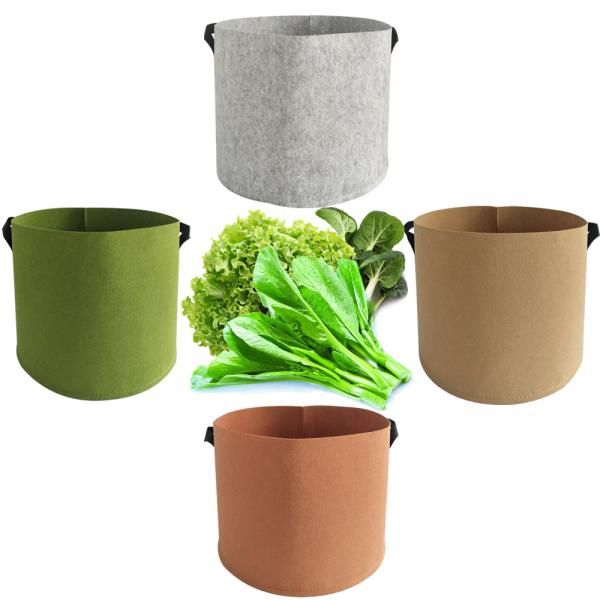 115g Weightless Thickened 300g Black 5 Gallon Non Woven Grow Bags