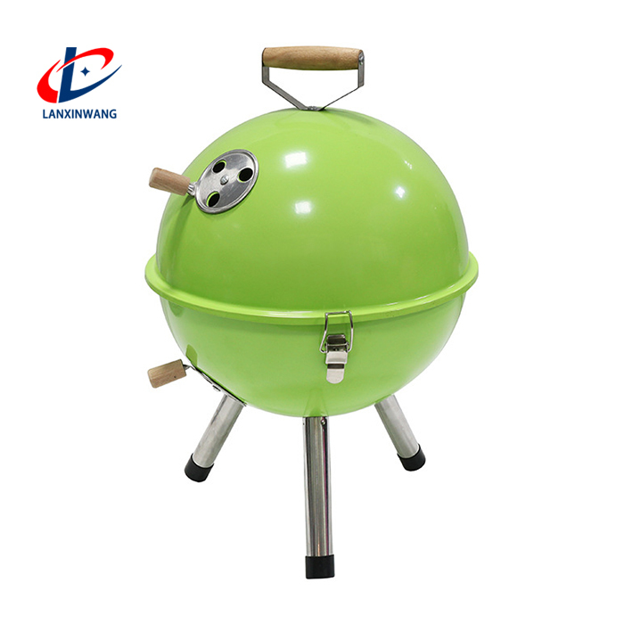 Portable Apple Shaped Custom Barbecue Grill for Picnics Barbecues