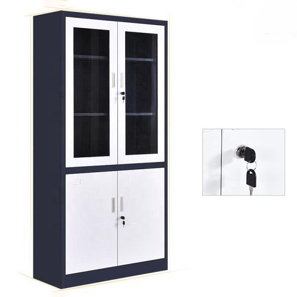 Office Furniture Steel Cabinet Glass Door Storage File Cabinet