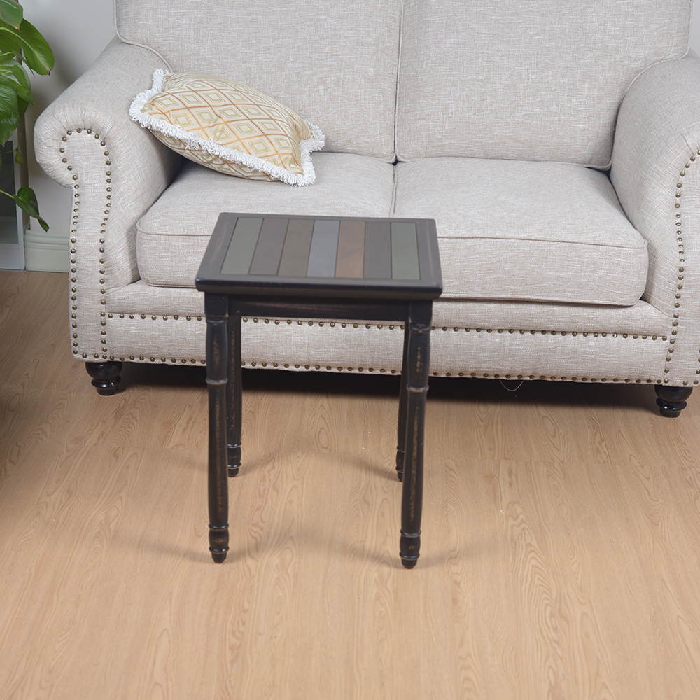 Журнальные столы ретро Striped черной доски MDF E1 твердые деревянные