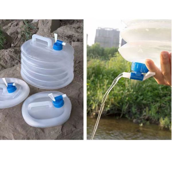 Gallon Premium Collapsible Water Containers: Large Capacity Food - Grade LDPE, BPA - Free, Ultimate For Camping & Hiking. With A Patented Leak - Proof Faucet Design