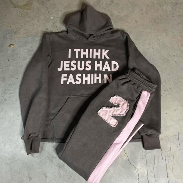 Customized Color Mens Hooded Sweatsuits 100% Cotton Two Piece Tracksuit Set