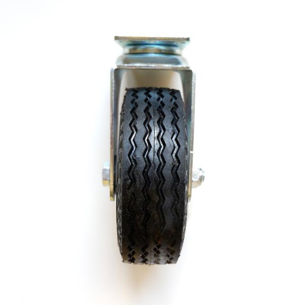 ESD Swivel Caster Wheels Without Brake 5'' 125x32mm Black Rubber